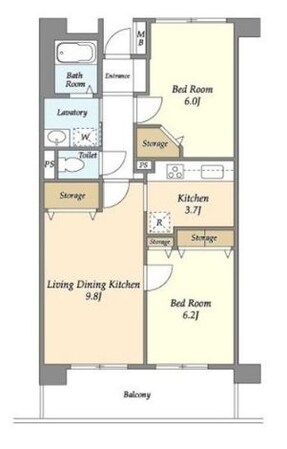 UURコート白鷺の物件間取画像